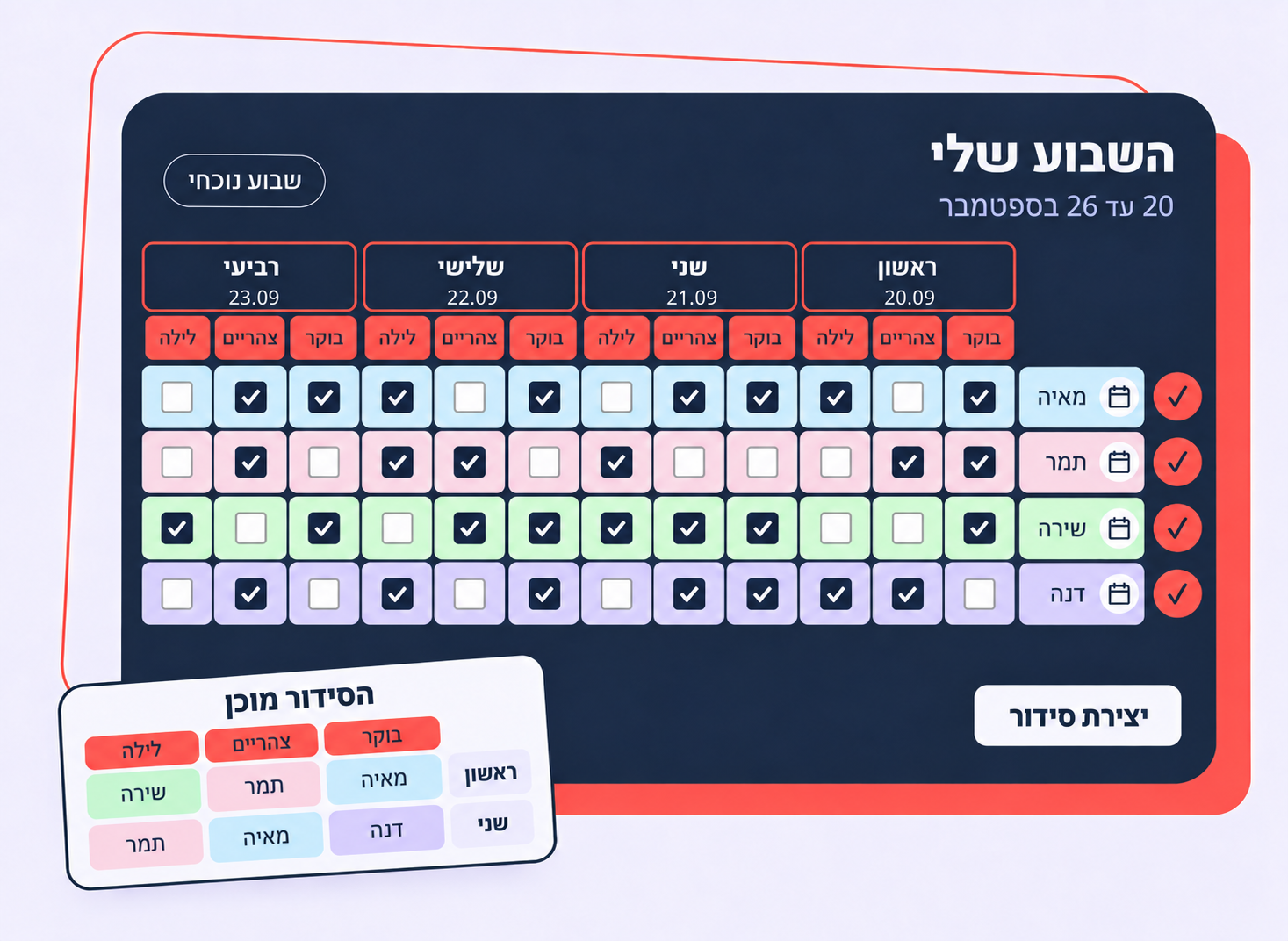 באנר ראשי סידור בקליק טבלת סידור